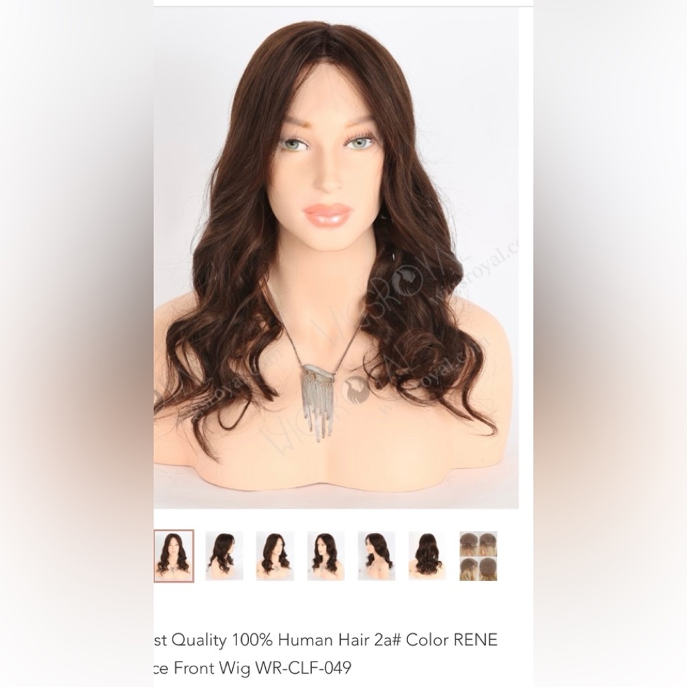 Beautiful 100% human hair 24 inch wavy- brown & reddish undertones/BOBBI BOSS - Picture 10 of 14